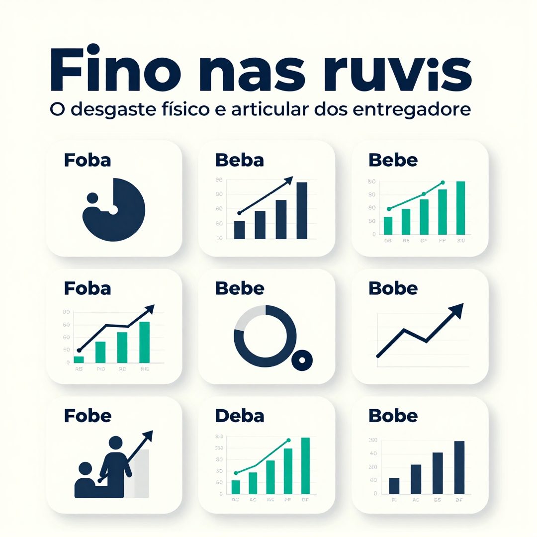 Infográfico - Fino nas ruas: o desgaste físico e articular dos entregadores de aplicativo
