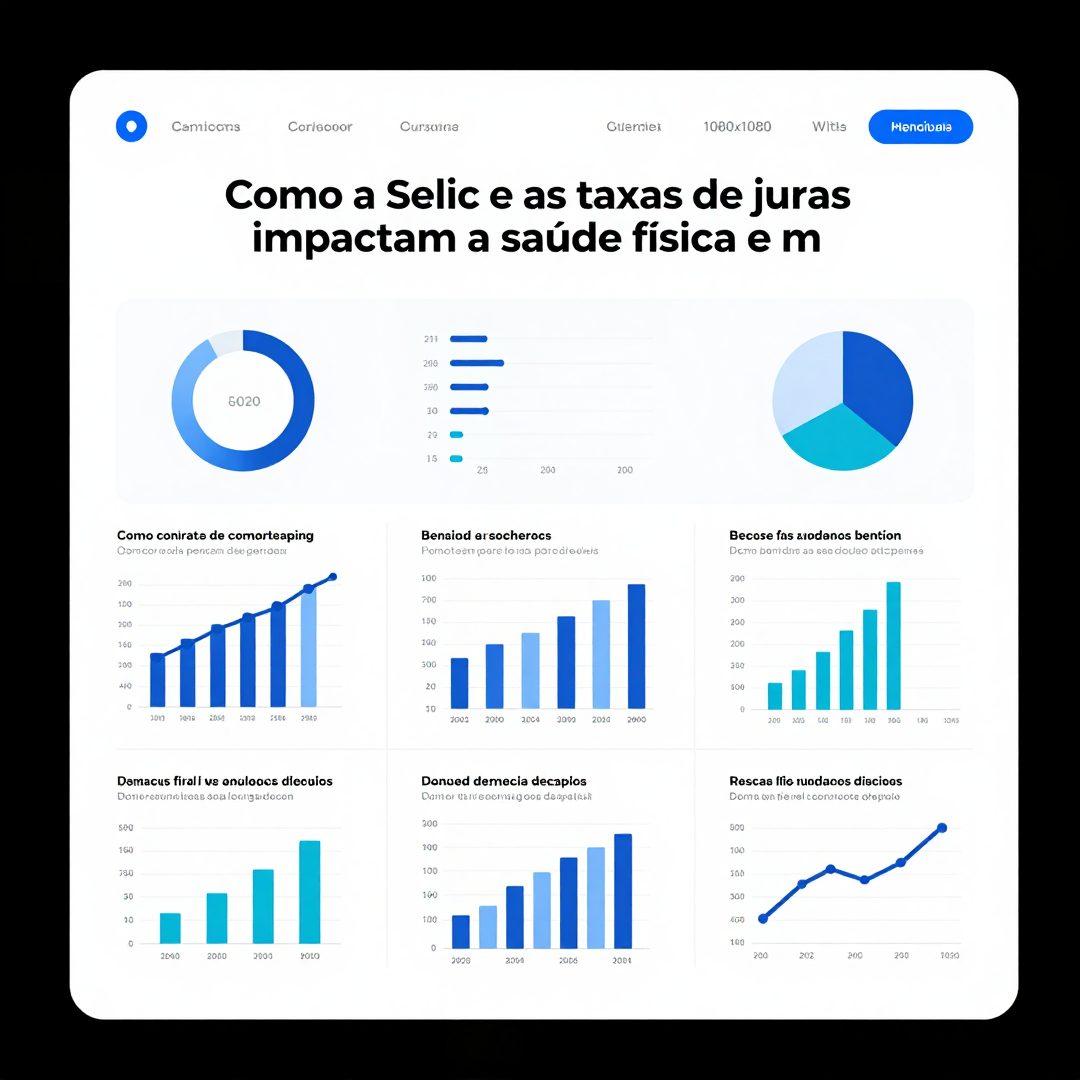 Infográfico - Como a Selic e as taxas de juros impactam a saúde física e mental dos brasileiros