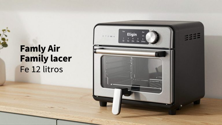 Elgin Air Fryer Family Oven Fry de 12 litros revoluciona o controle de porções e a redução de gordura na cozinha doméstica