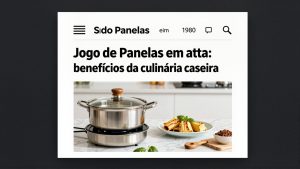 Jogo de Panelas em alta: benefícios da culinária caseira para a dieta diária