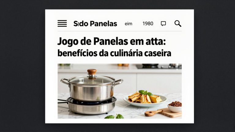 Jogo de Panelas em alta: benefícios da culinária caseira para a dieta diária