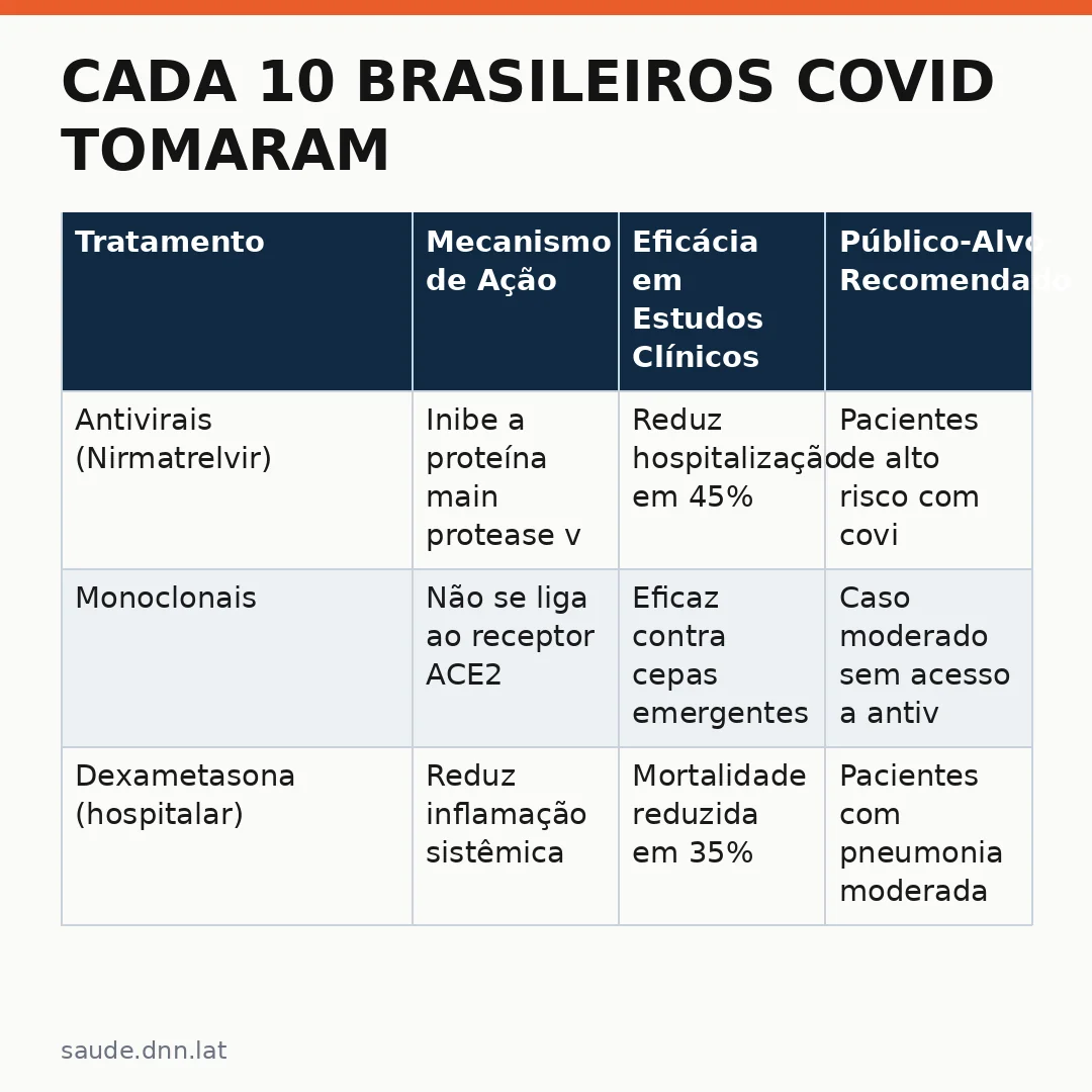 Infográfico - Cada 10 Brasileiros Covid Tomaram Remédios Ineficazes: Por Que Seguir a Medicação Corretamente Ainda Importa Hoje