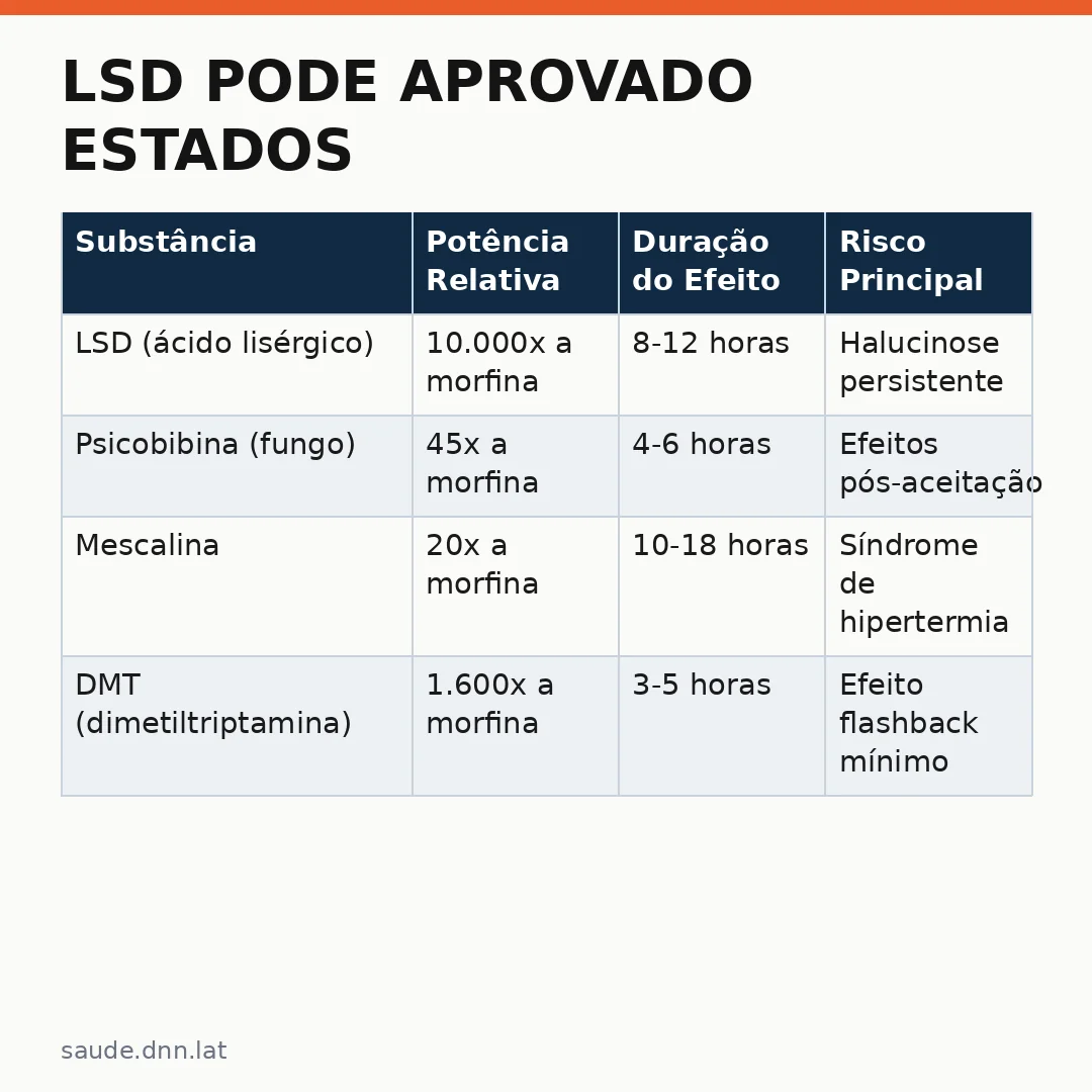 Infográfico - LSD Pode Aprovado Estados: O que os Dados Revelam Sobre o Tratamento Futuro para Ansiedade e Depressão