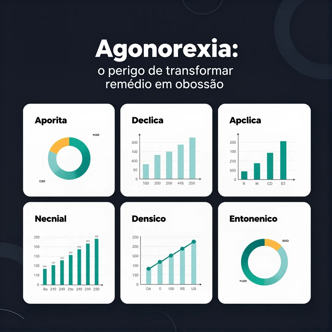 Infográfico - Agonorexia: o perigo de transformar remédio em obsessão
