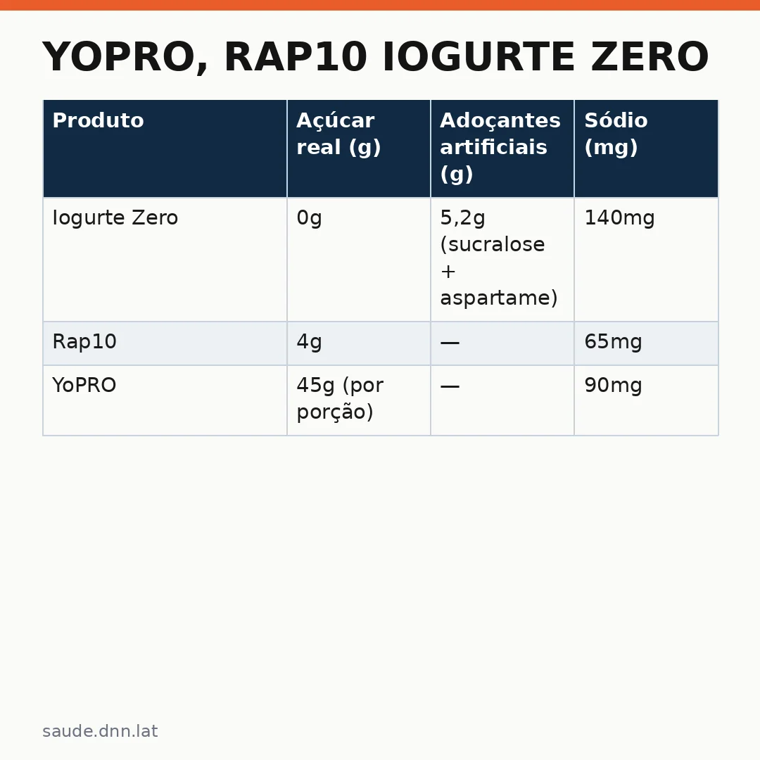 Infográfico - YoPRO, Rap10 iogurte zero: dez alimentos enganosos que parecem saudáveis mas não são bem assim
