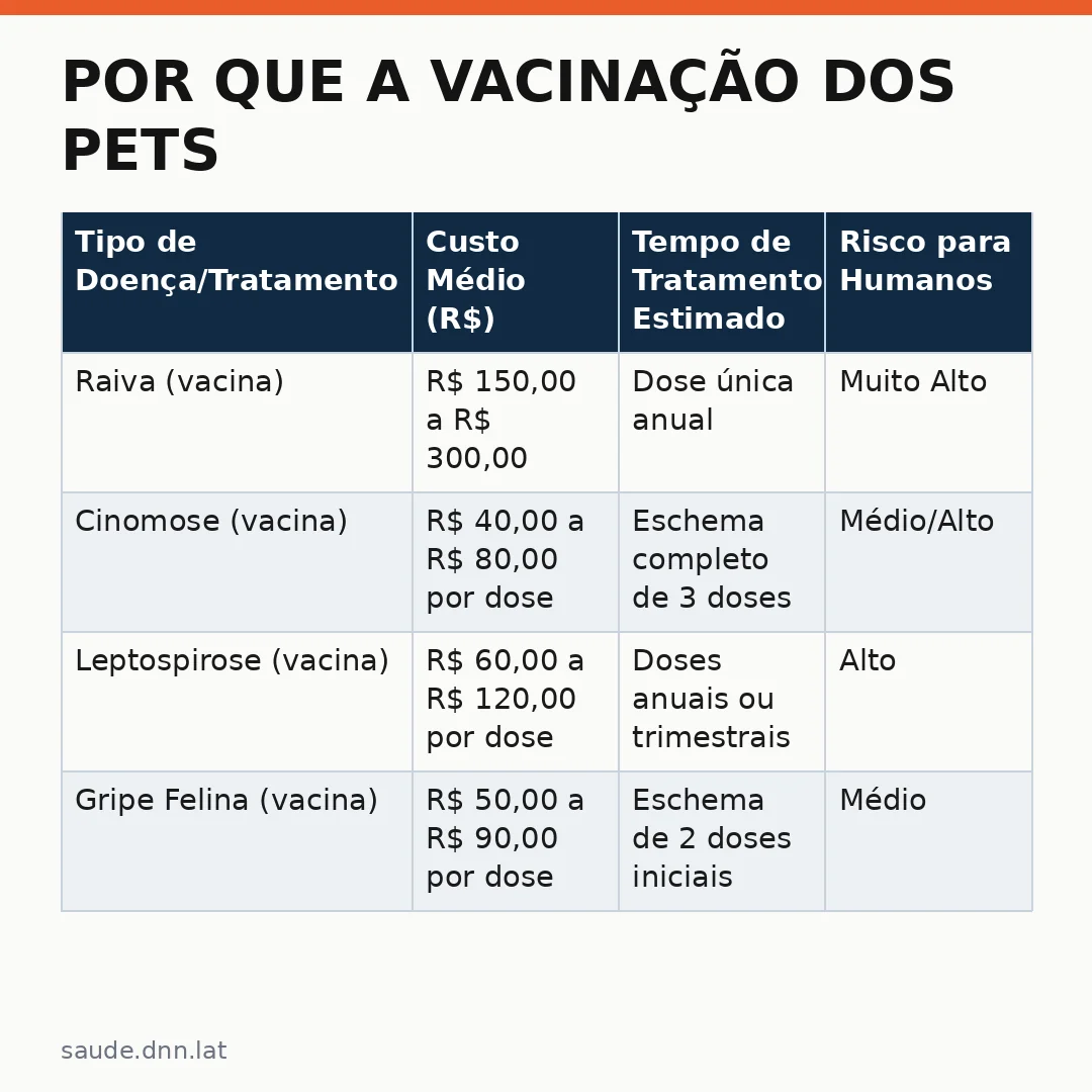Infográfico - Por que a vacinação dos pets é fundamental para o seu bem-estar e segurança familiar