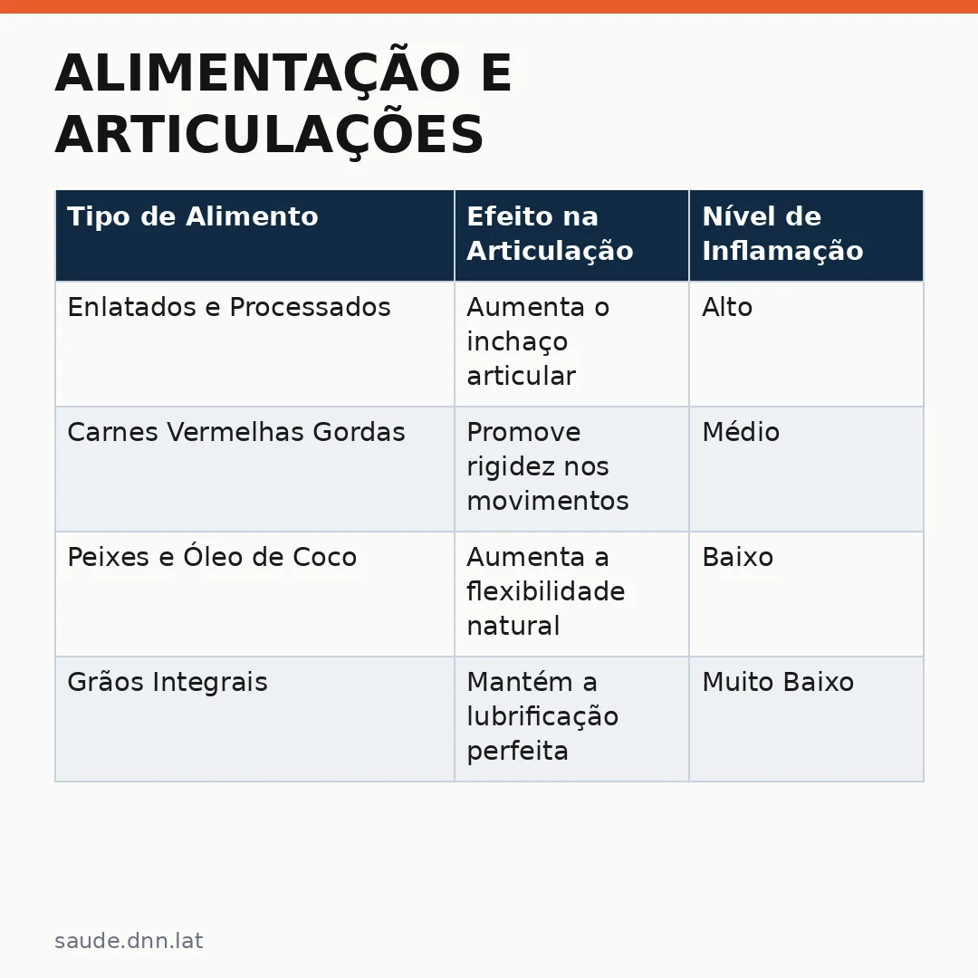 Infográfico - Alimentação e Articulações: Como o que comemos protege seus joelhos