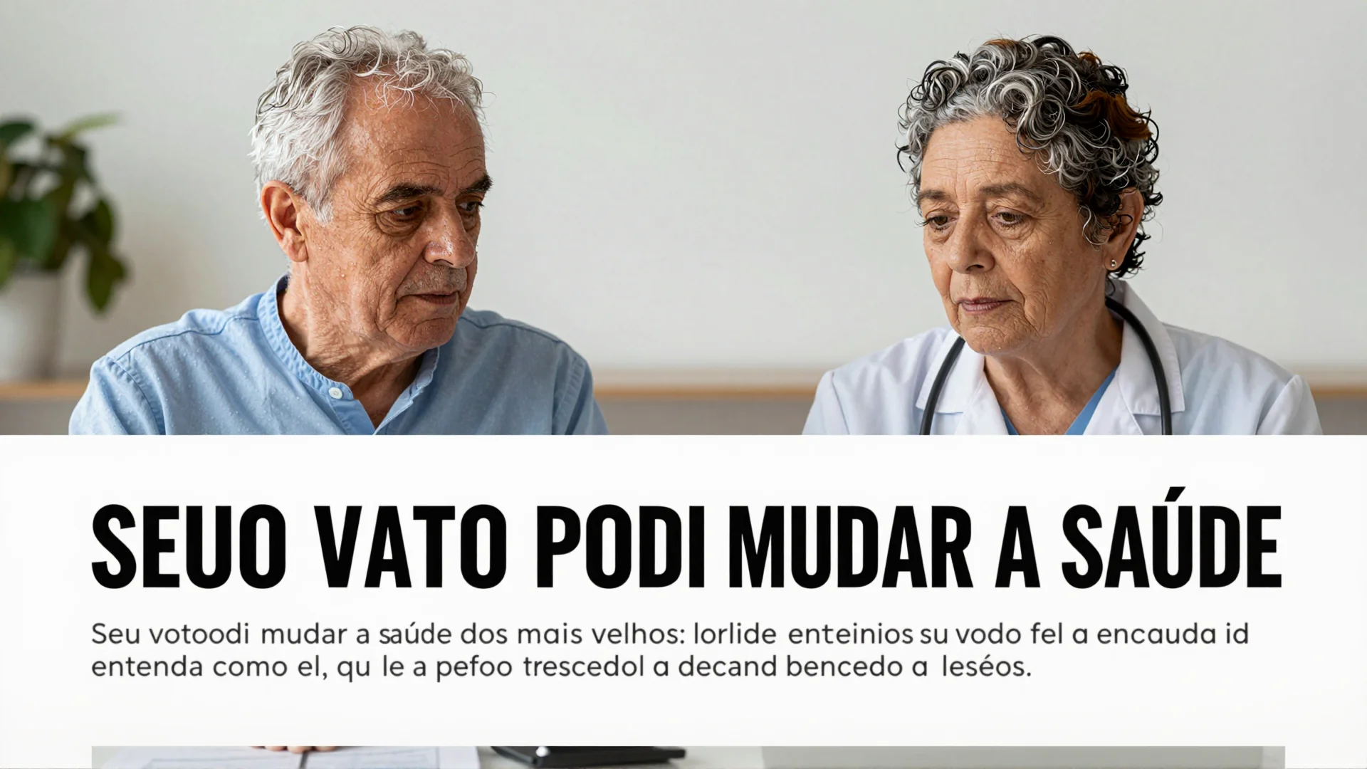 Seu voto pode mudar a saúde dos mais velhos: entenda como ele influencia políticas públicas