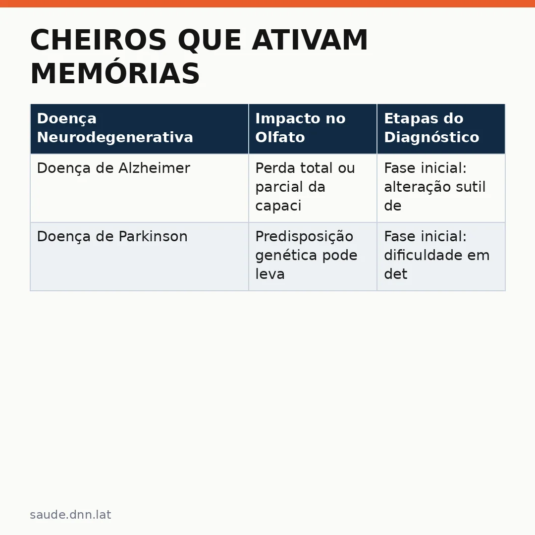 Infográfico - Cheiros que ativam memórias: como o olfato conecta passado e presente no cérebro