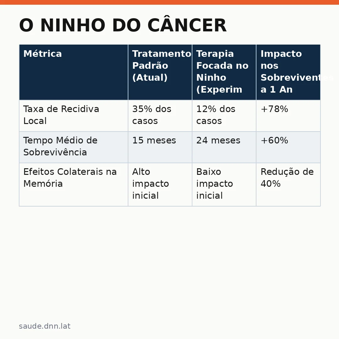 Infográfico - O Ninho do Câncer: Como o Tumor se Adapta e O Que Isso Significa para o Tratamento