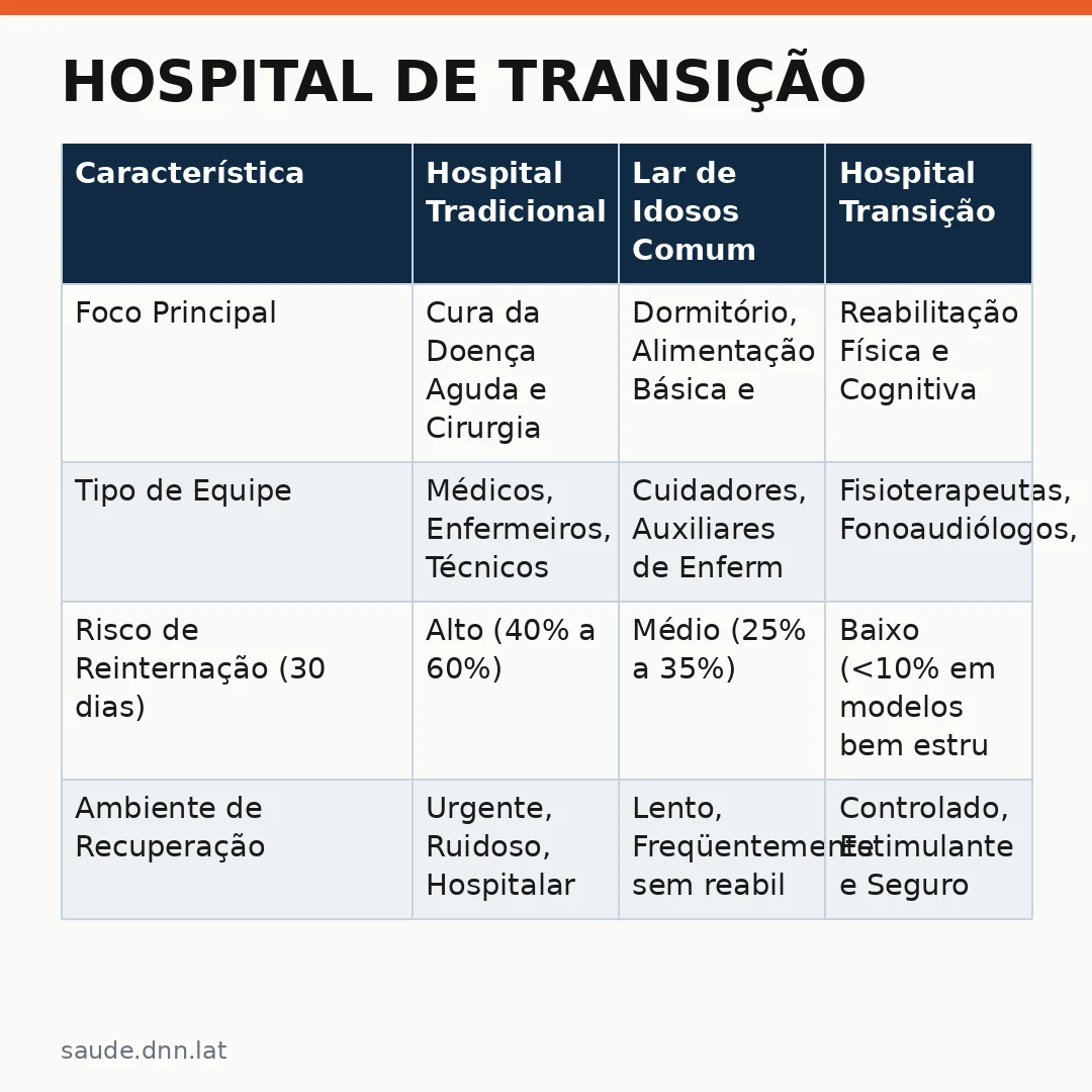 Infográfico - Hospital de Transição: A Nova Fronteira do Cuidado ao Idoso e à Reabilitação