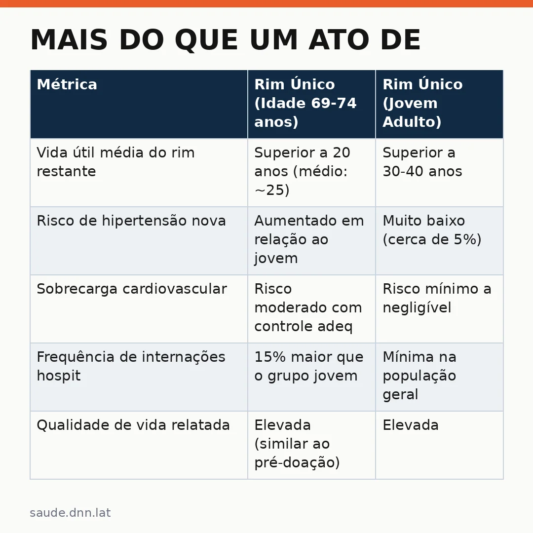 Infográfico - Mais do que um ato de generosidade: a vida normal de quem doa o rim aos 69 anos