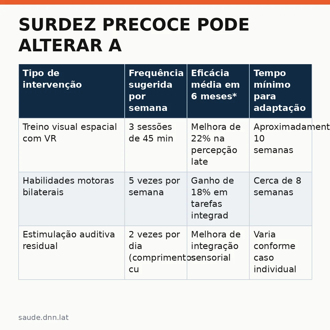 Infográfico - Surdez precoce pode alterar a distribuição da visão periférica no cérebro — entenda os sinais