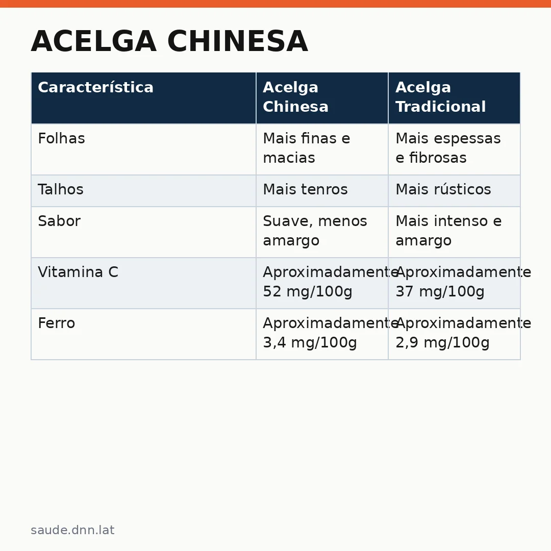 Infográfico - Acelga Chinesa: Benefícios Nutricionais e Cuidados ao Preparar o Vegetal Asiático para Consumo Seguro