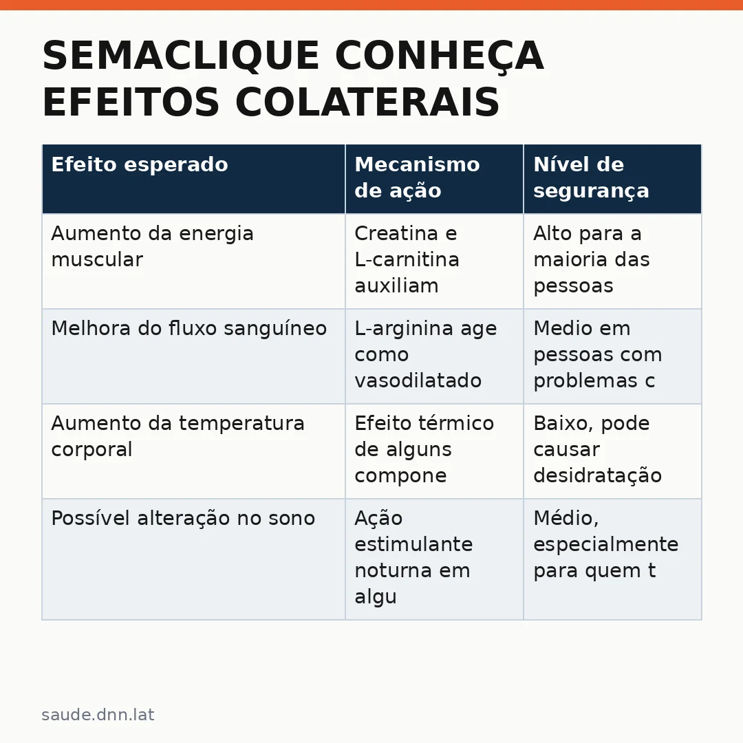 Infográfico - Semaclique conheça efeitos colaterais: tudo o que você precisa saber antes de começar a tomar