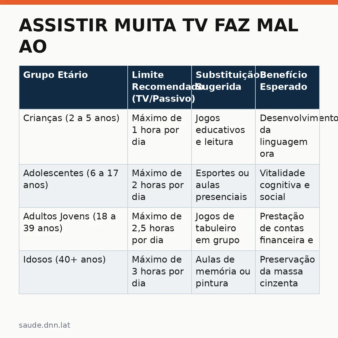 Infográfico - Assistir muita TV faz mal ao cérebro? Estudo sugere que sim e explica os riscos