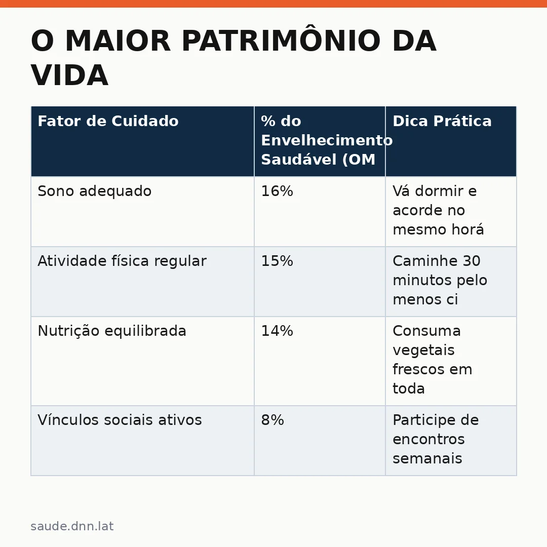 Infográfico - O maior Patrimônio da Vida: Como Cuidar de Si Mesmo Para Longevidade Plena