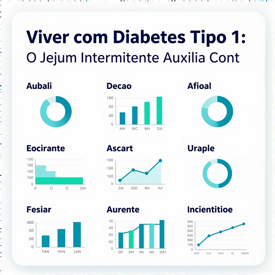 Infográfico - Viver com Diabetes Tipo 1: O Jejum Intermitente Auxilia Controle e Qual o Papel do Médico?