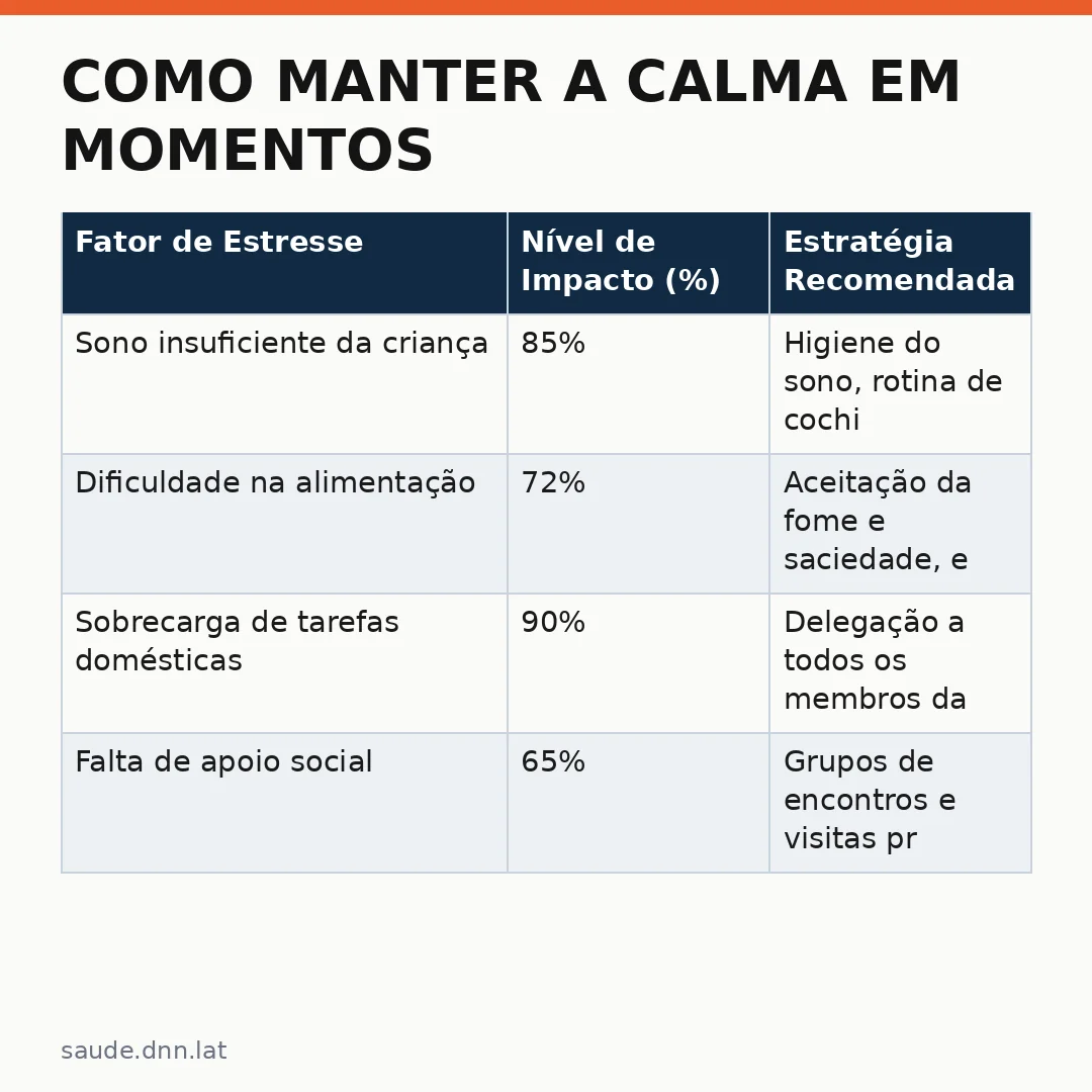 Infográfico - Como manter a calma em momentos de estresse na parentalidade: um guia para pais sobrecarregados