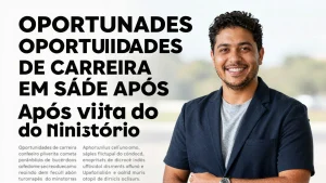 Oportunidades de carreira em saúde após visita do Ministério à Carreta