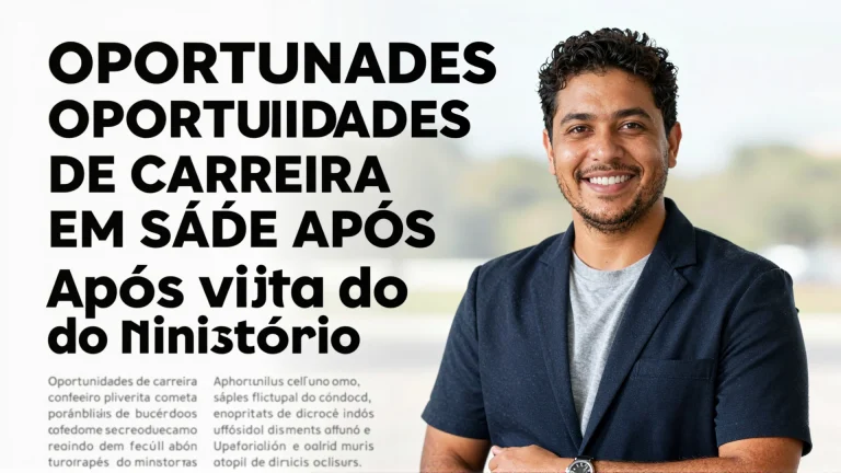 Oportunidades de carreira em saúde após visita do Ministério à Carreta