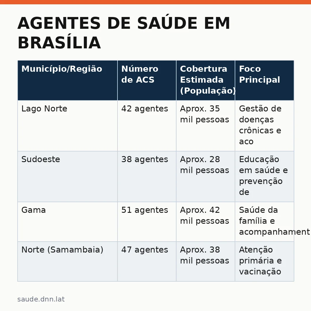 Infográfico - Agentes de Saúde em Brasília: Conheça Profissionais que Transformam Vidas no Sistema Único