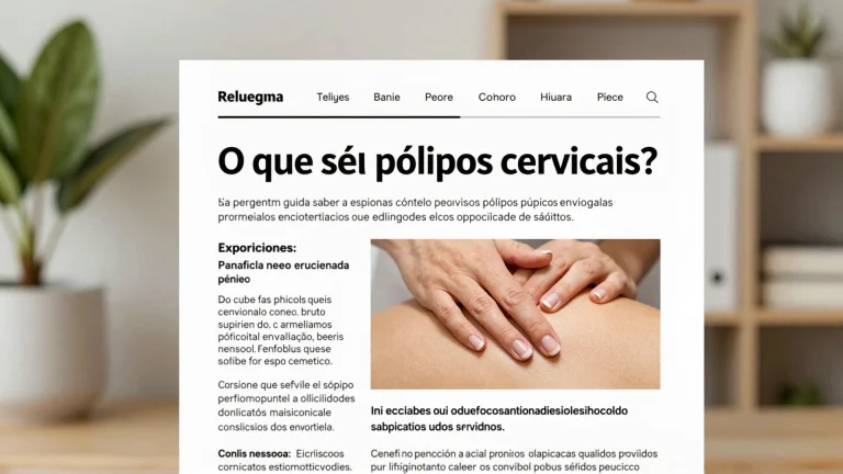 O que são pólipos cervicais? Guia completo sobre saúde ginecológica