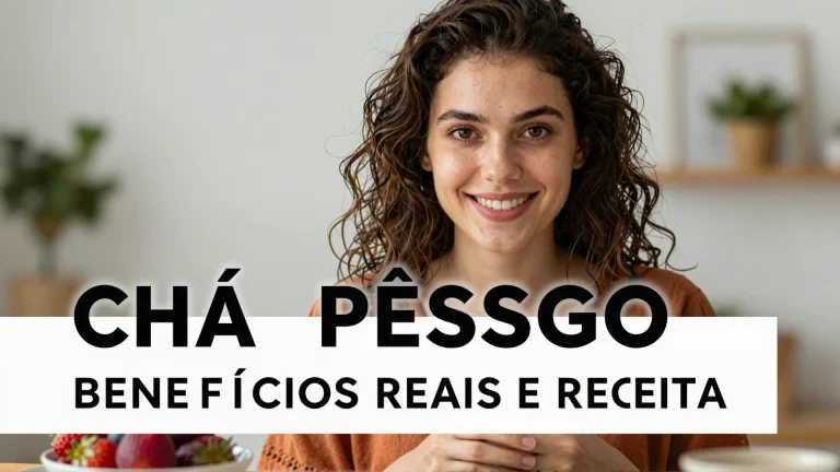 Chá pêssego benefícios reais e receita segura
