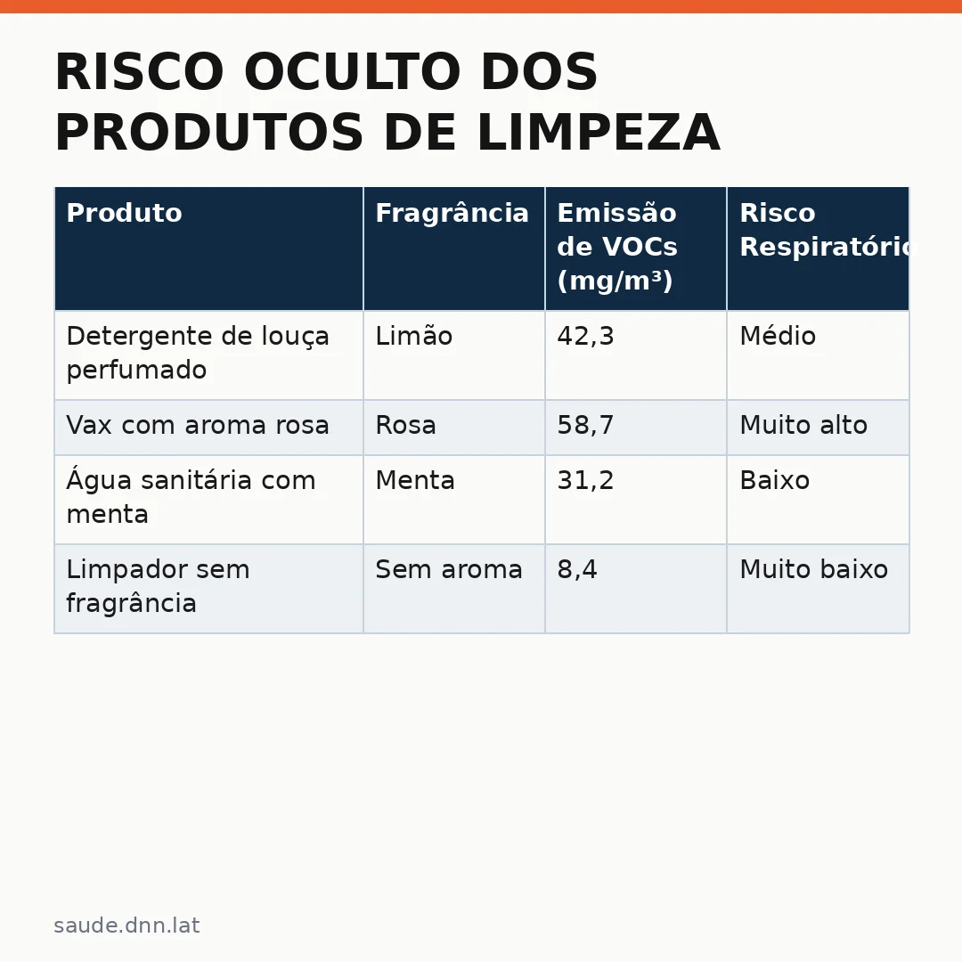 Infográfico - Risco Oculto dos Produtos de Limpeza Perfumados em Casa