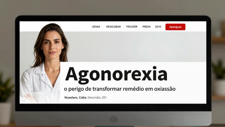 Agonorexia: o perigo de transformar remédio em obsessão
