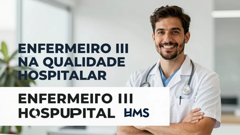 Enfermeiro III na Qualidade Hospitalar HMS: Como se inscrever e o que a vaga oferece