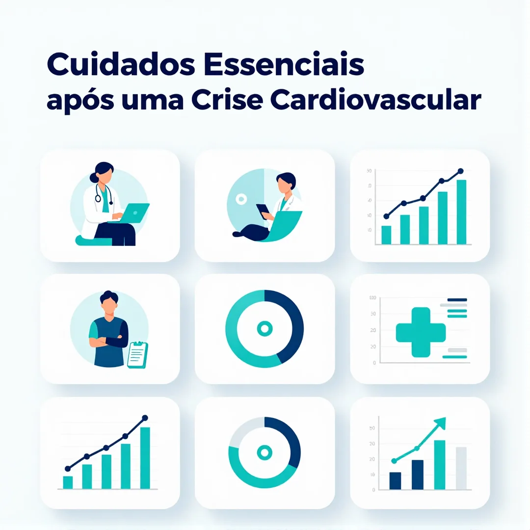 Infográfico - Cuidados Essenciais Após uma Crise Cardiovascular: Prevenindo Novo Episódio Infarto