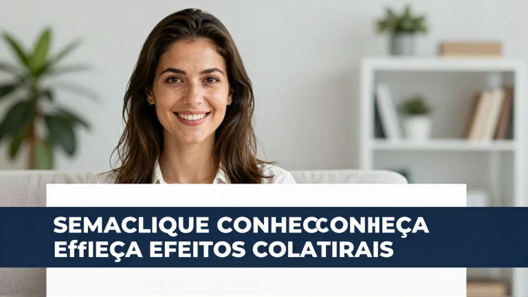 Semaclique conheça efeitos colaterais: tudo o que você precisa saber antes de começar a tomar