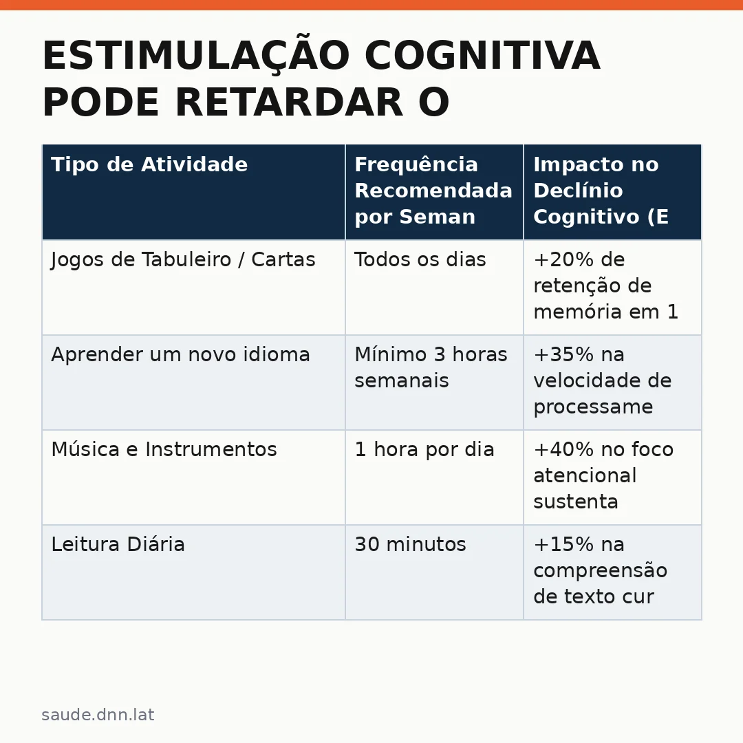 Infográfico - Estimulação cognitiva pode retardar o declínio mental no Alzheimer: como ajudar quem enfrenta a doença