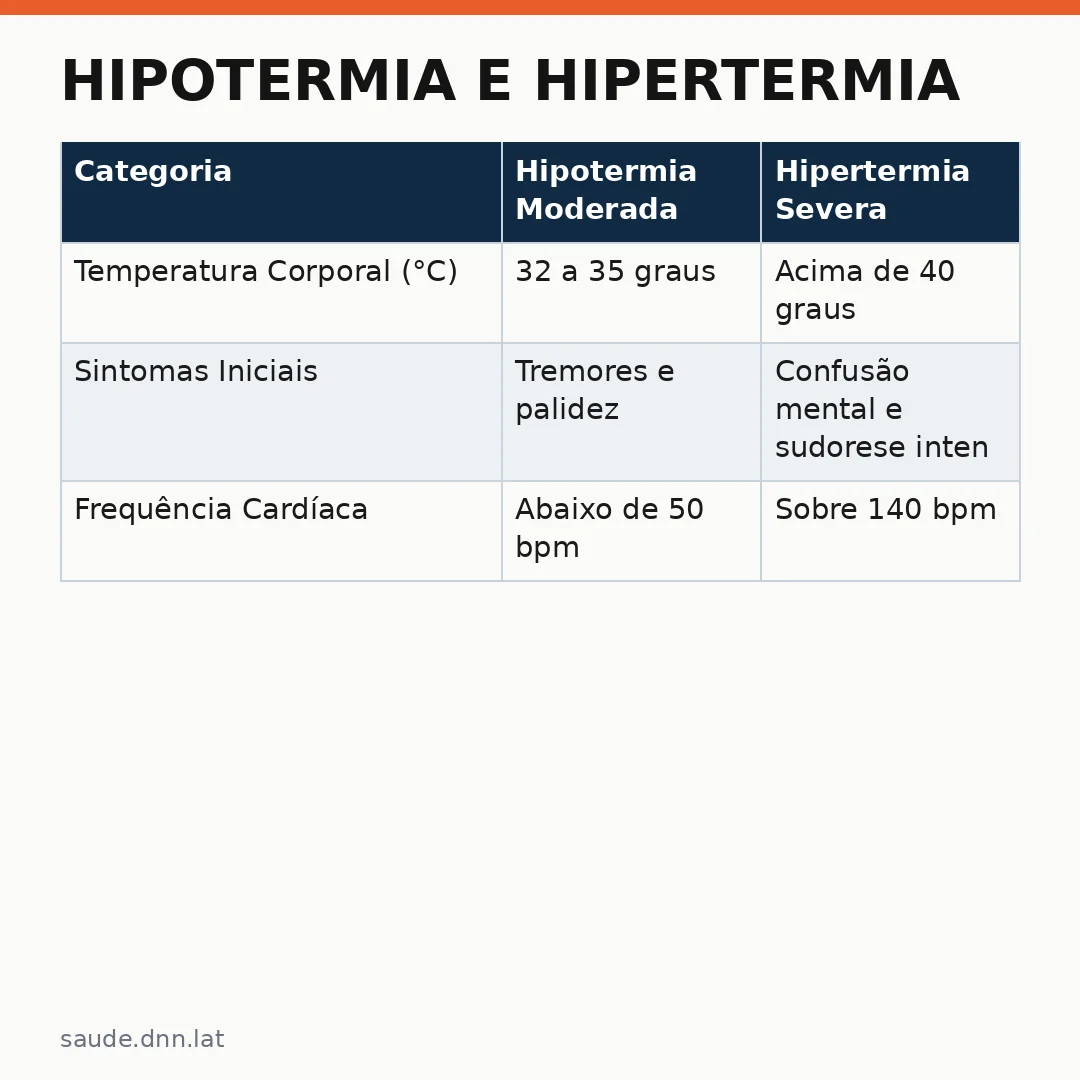Infográfico - Hipotermia e hipertermia: mudança brusca de temperatura causa graves danos
