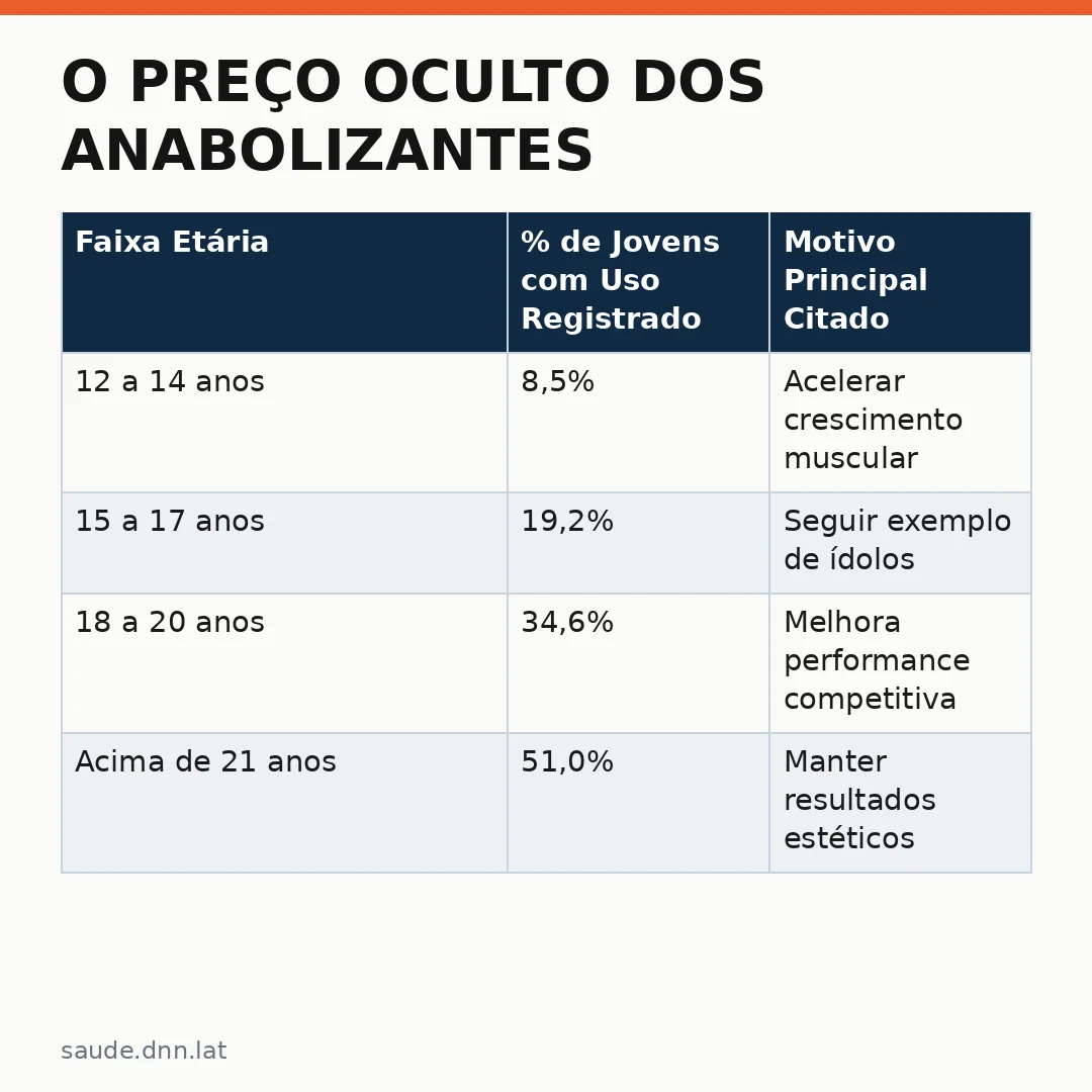 Infográfico - O Preço Oculto dos Anabolizantes: Impactos na Autoestima e Decisões Impulsivas