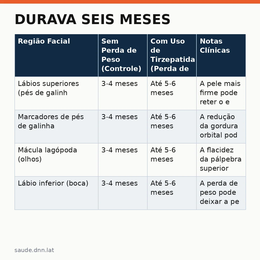 Infográfico - Durava seis meses: mulher nota diferença no efeito do Botox após uso de tirzepatida