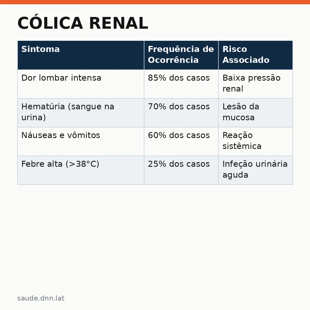 Infográfico - Cólica Renal: Identificação e Ação Imediata