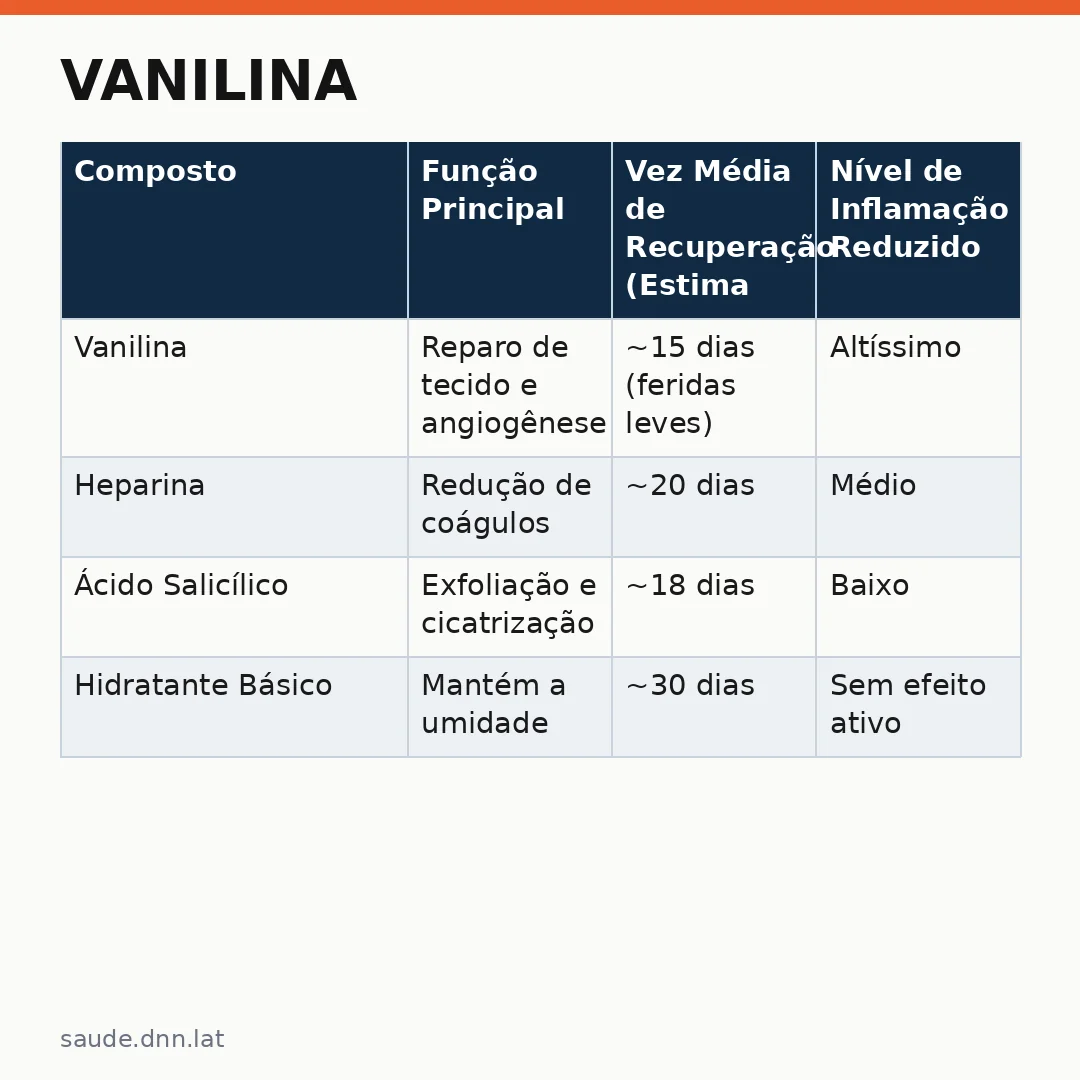 Infográfico - Vanilina: O Composto do Chocolate Que Pode Acelerar a Cicatrização de Feridas