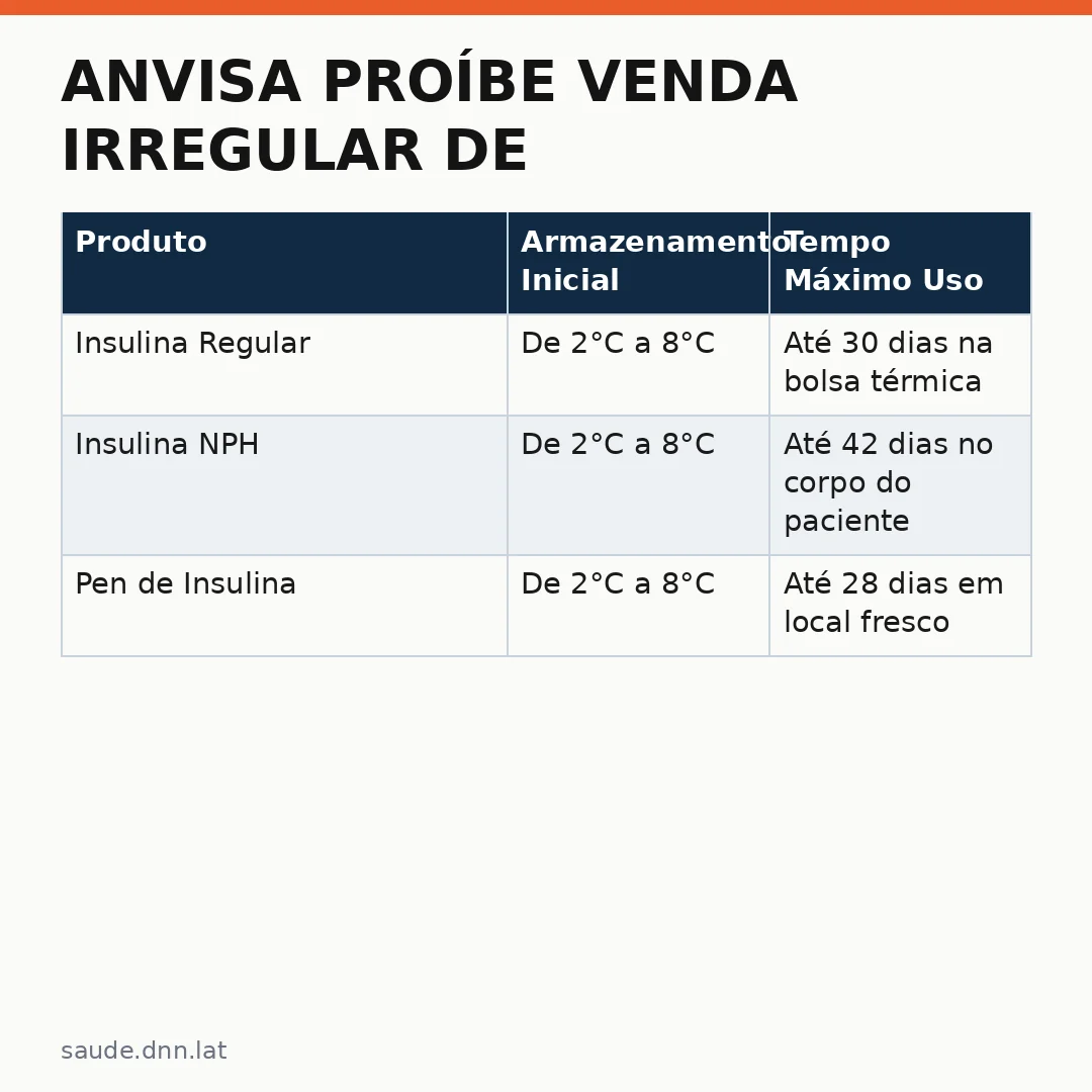 Infográfico - Anvisa proíbe venda irregular de insulina: o que você precisa saber agora