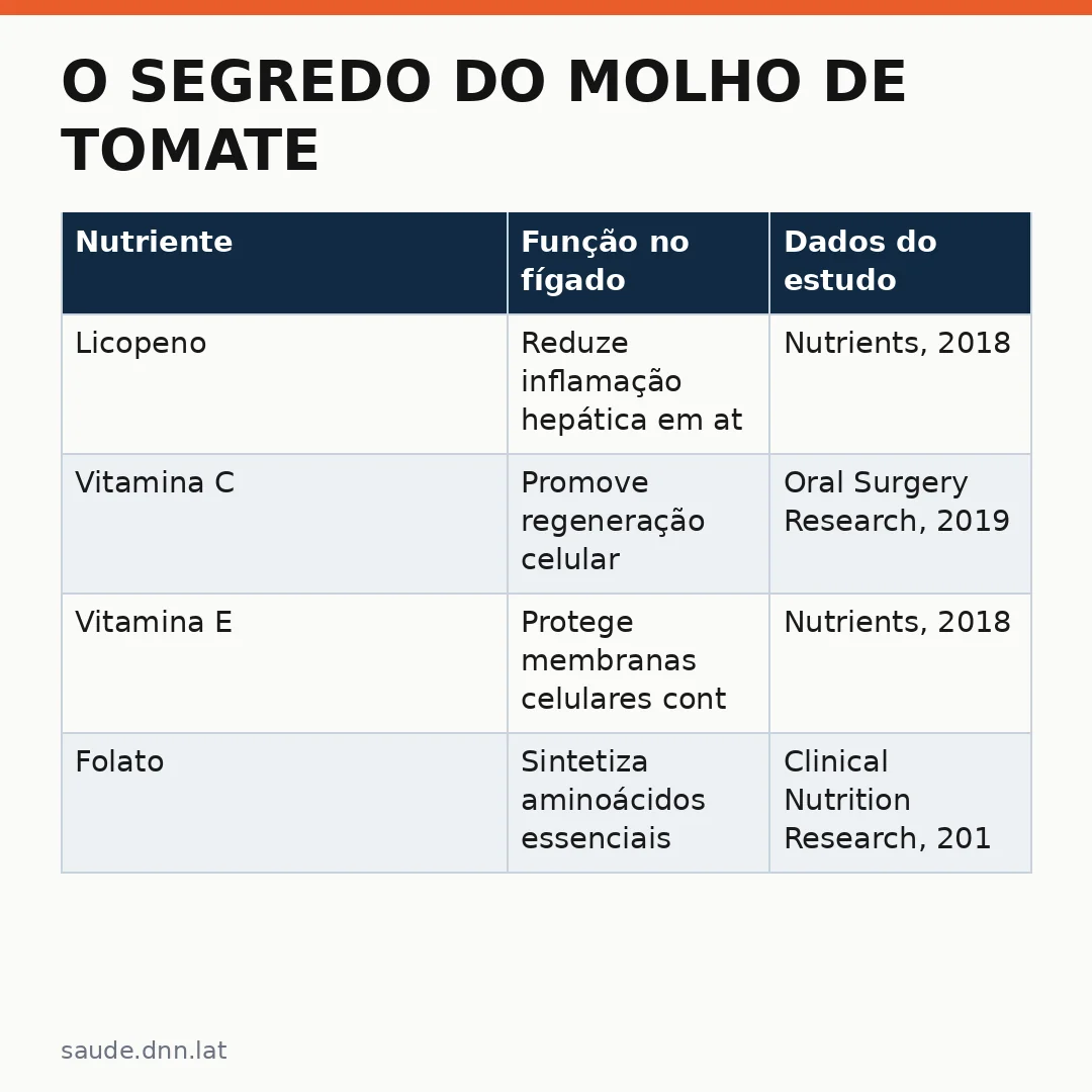 Infográfico - O segredo do molho de tomate pode proteger seu fígado: conheça os benefícios comprovados