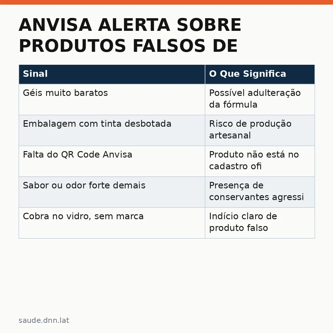 Infográfico - Anvisa Alerta Sobre Produtos Falsos de Higiene: Por Que Consumidores Devem Ficar Atentos?