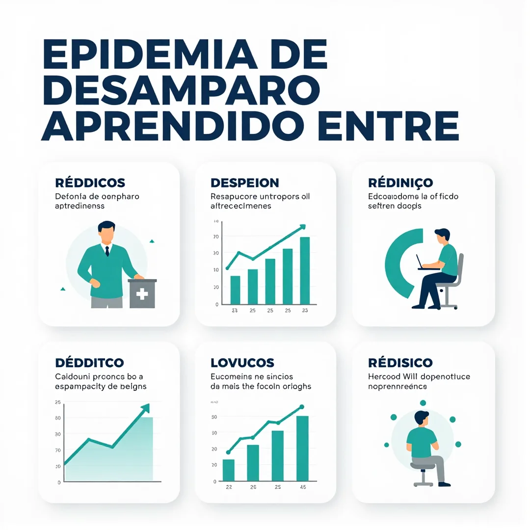 Infográfico - Epidemia de desamparo aprendido entre médicos: quando o estresse destrói a vocação