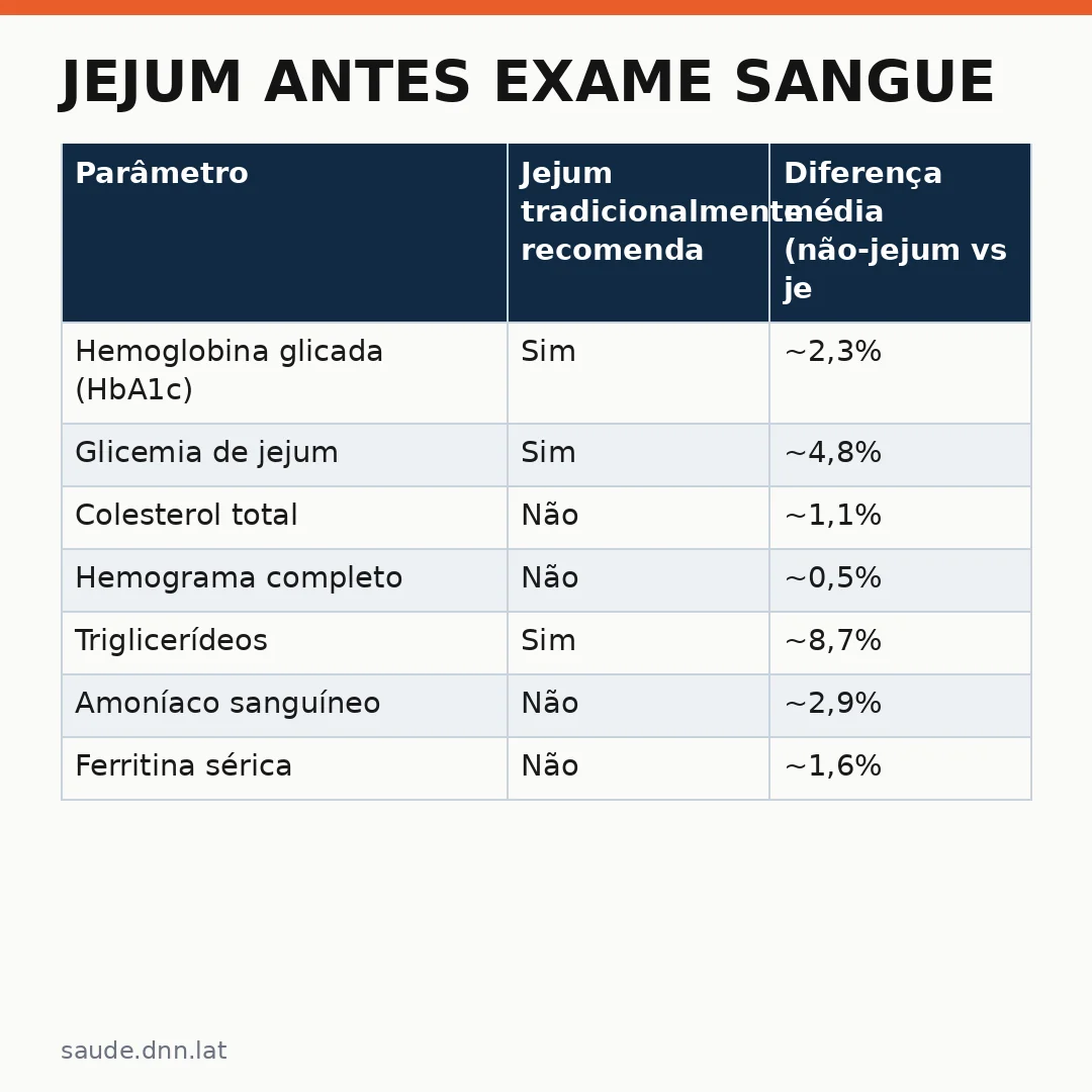 Infográfico - Jejum antes exame sangue: novo estudo da USP questiona práticas tradicionais