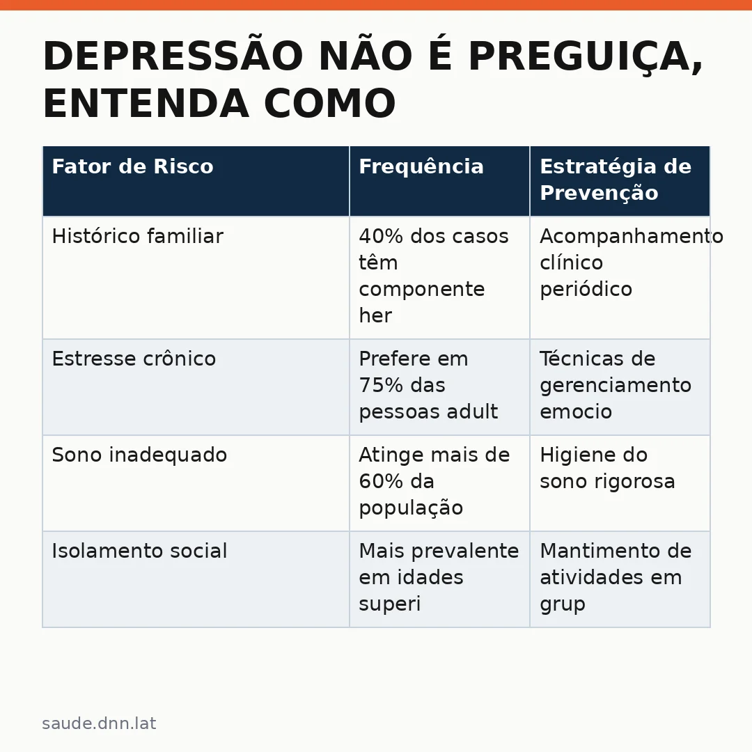 Infográfico - Depressão não é preguiça, entenda como a condição afeta sua rotina