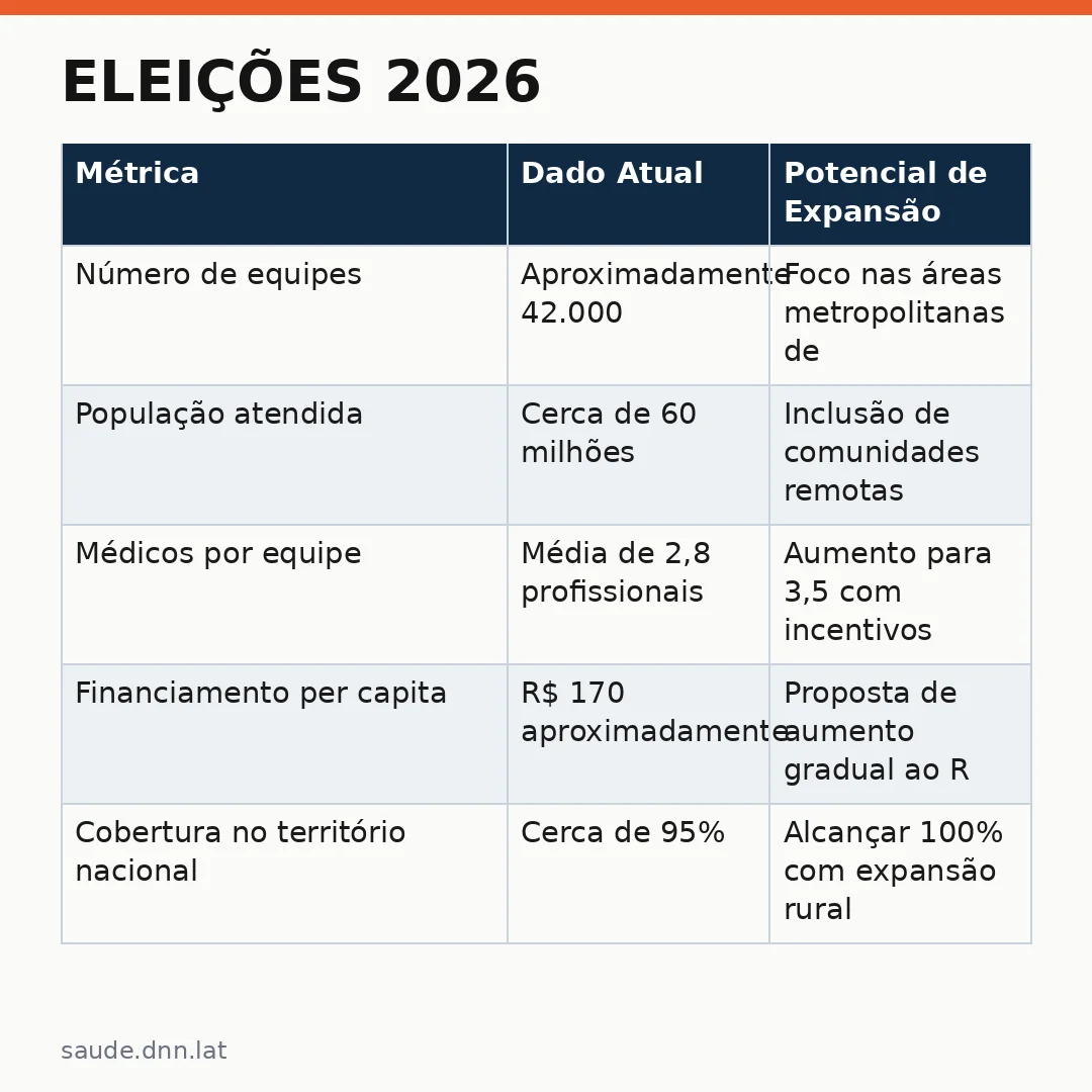 Infográfico - Eleições 2026: o que os candidatos à Presidência pensam sobre a Estratégia Saúde da Família