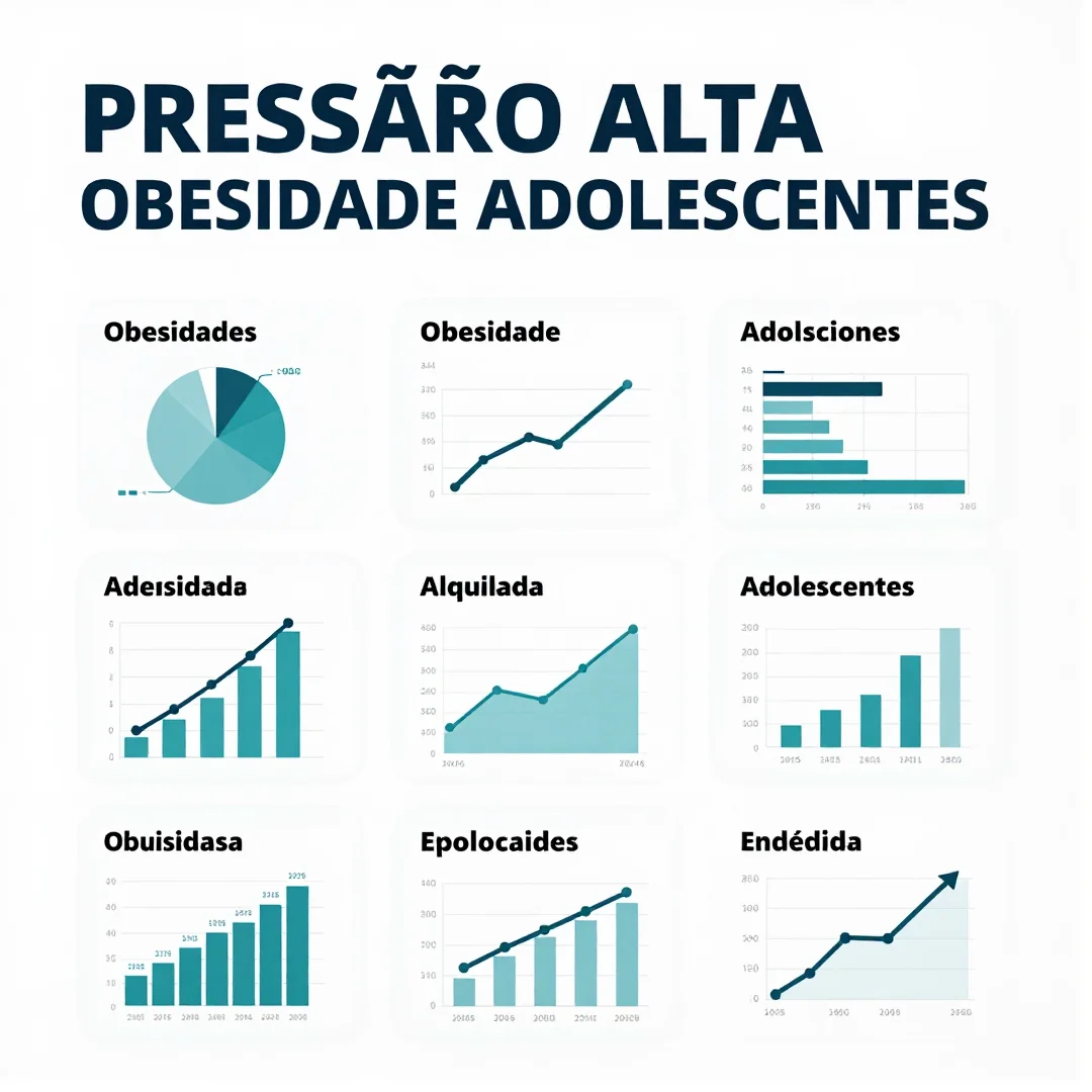 Infográfico - Pressão alta obesidade adolescentes: a epidemia silenciosa que começa na escola