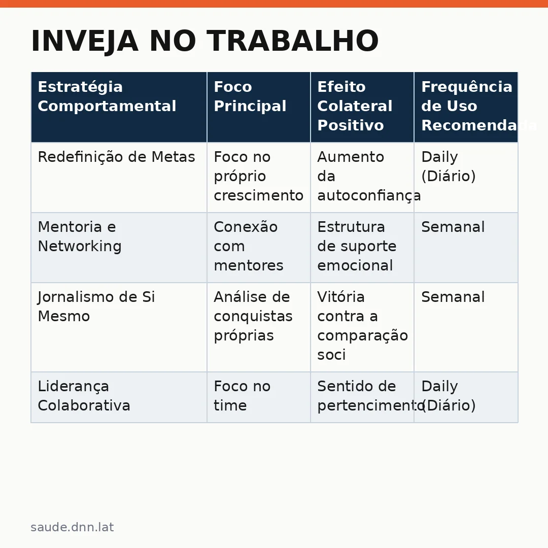 Infográfico - Inveja no Trabalho: Alavanca ou Armadilha para a Saúde Mental?