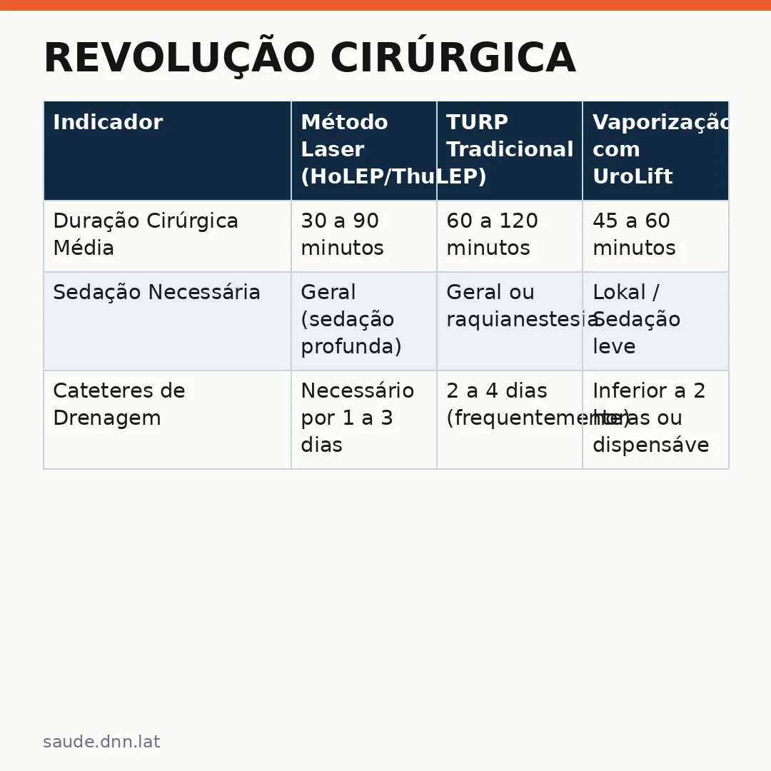 Infográfico - Revolução Cirúrgica: Como o Laser Transforma o Tratamento da Próstata Aumentada