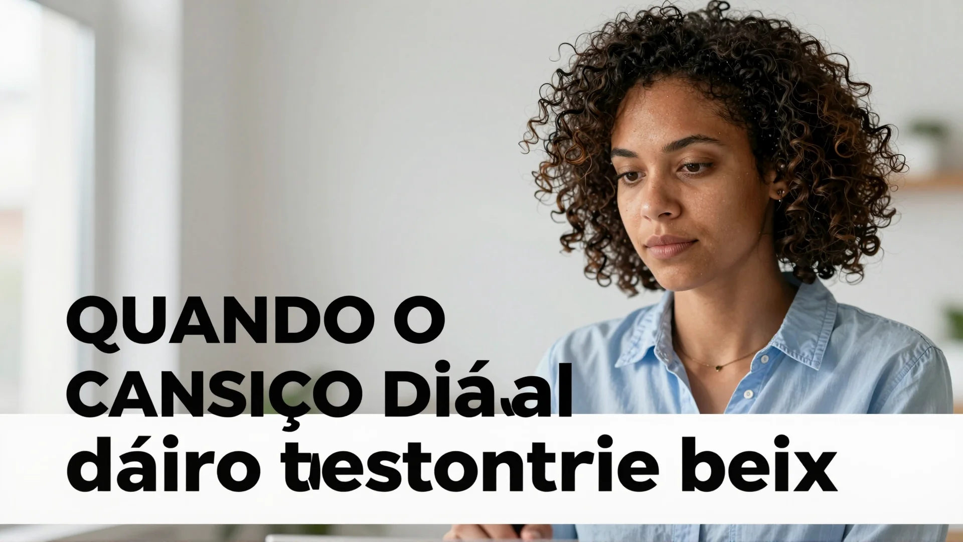 Quando o cansaço diário pode ser sinal de testosterona baixa